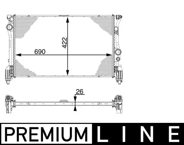 MAHLE CR931000P Radyatör A4475010001 resmi
