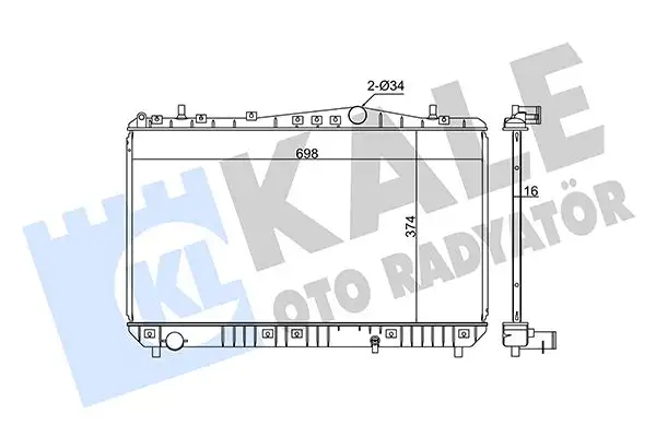 KALE 355500 Radyatör 96813422 resmi
