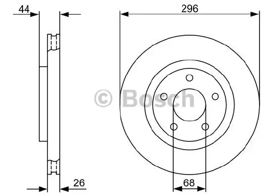 BOSCH 0986479358 Ön Fren Diski resmi