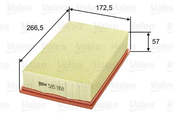 VALEO 585068 Hava Filtresi resmi