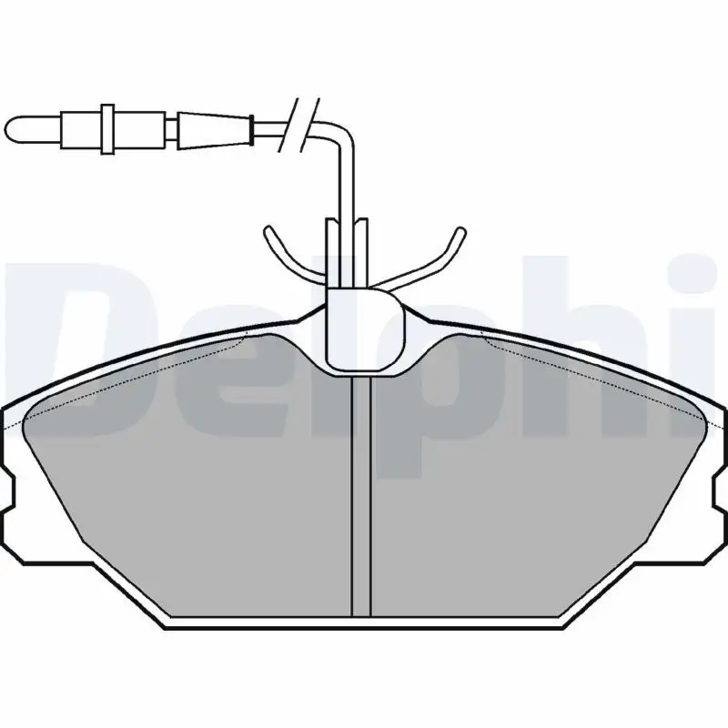 DELPHI LP788 Ön Fren Balatası resmi