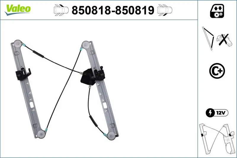 VALEO 850818 Ön Cam Krikosu (Sol) 51333448249 resmi