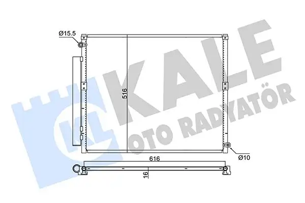 KALE 350680 Klima Radyatörü 8846160100 resmi