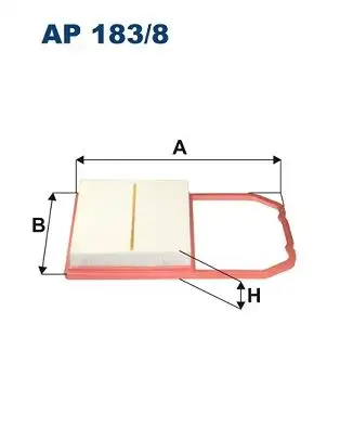 FILTRON AP183/8 Hava Filtresi 04C129620E resmi