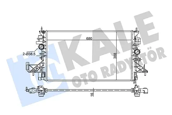 KALE 362695 Radyatör 39095604 resmi
