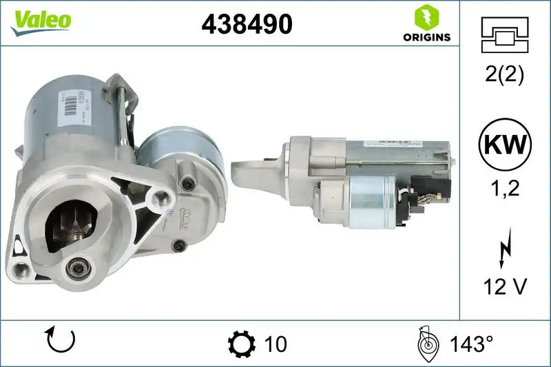 VALEO 438490 Marş Motoru resmi
