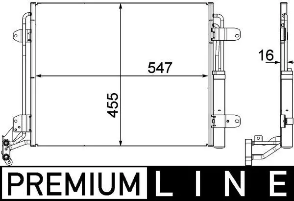 MAHLE AC454000P Klima Radyatörü 5N0820411D resmi