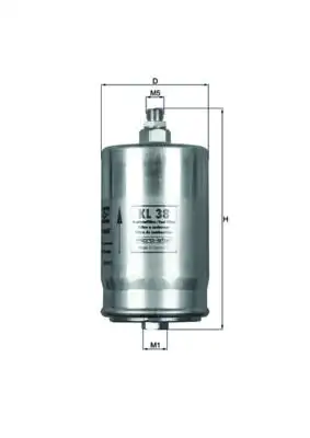MAHLE KL38 Yakıt Filtresi resmi