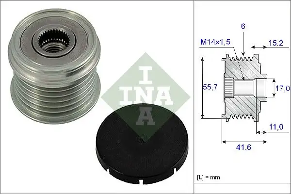 INA 535002410 Alternatör Kasnağı resmi