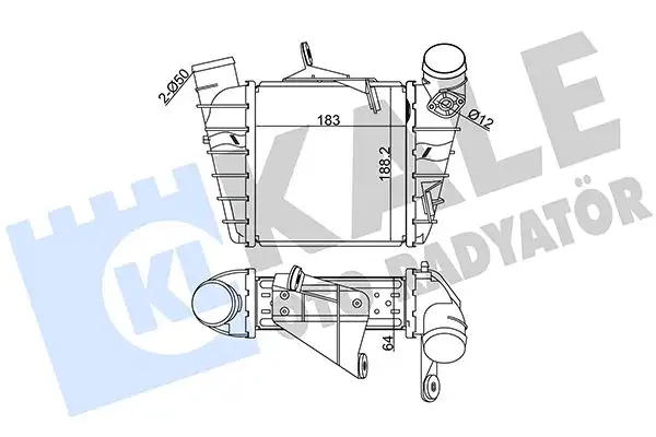 KALE 342300 Turbo Radyatörü 6Q0145804G resmi