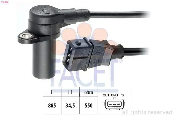 FACET 9.0162 Krank Sensörü 90483739 resmi