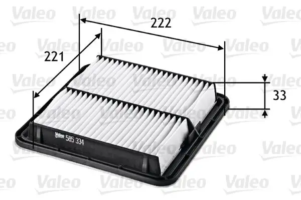 VALEO 585334 Hava Filtresi 16546AA120 resmi