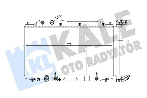 KALE 359135 Radyatör 19010RRH901 resmi
