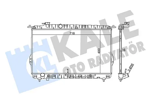 KALE 369300 Radyatör 2531038055 resmi