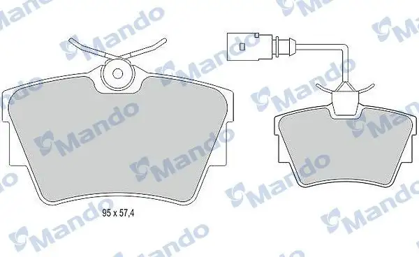 MANDO MBF015023 Arka Fren Balatası resmi
