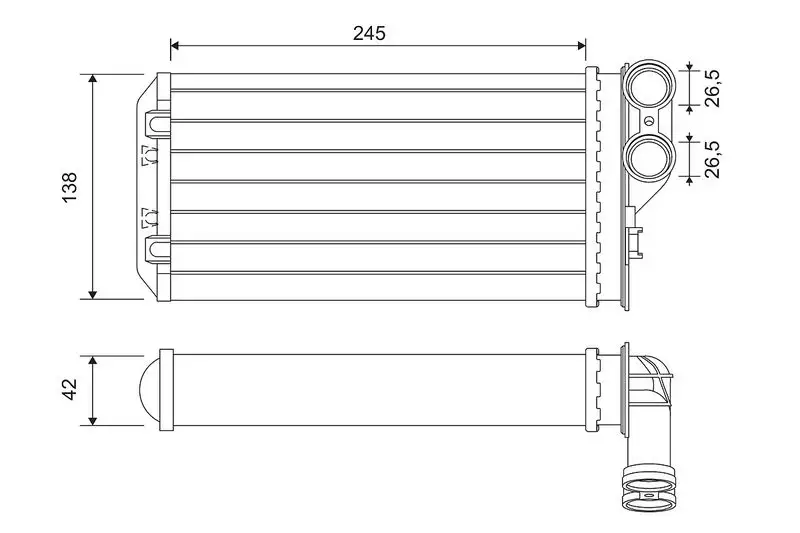VALEO 811503 Kalorifer Radyatörü 6448N5 resmi