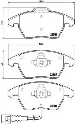 BREMBO P85075 Ön Fren Balatası resmi