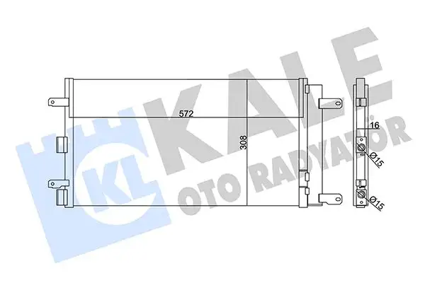 KALE 345355 Klima Radyatörü 51801843 resmi