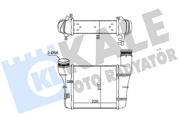 KALE 352375 Turbo Radyatörü 8E0145805S resmi