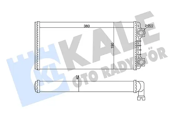 KALE 346730 Kalorifer Radyatörü 85104947 resmi