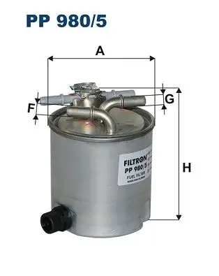 FILTRON PP980/5 Yakıt Filtresi 1541084A51000 resmi