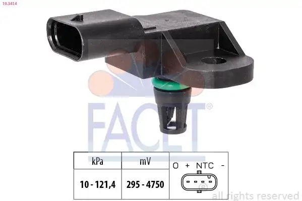 FACET 10.3414 MAP Sensörü 9811867780 resmi