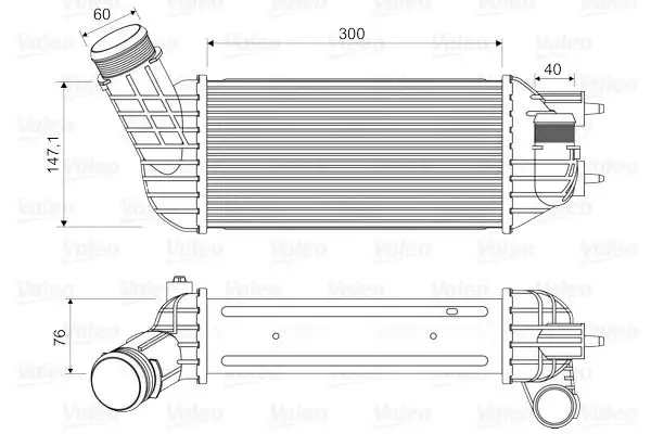 VALEO 818652 Turbo Radyatörü 0384P8 resmi