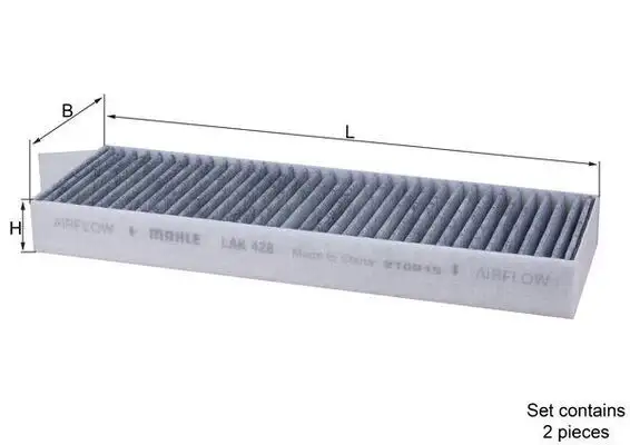 MAHLE LAK428/S Polen Filtresi (Karbonlu) resmi