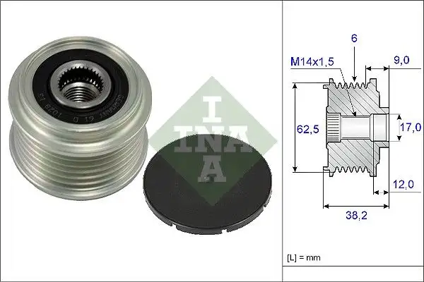 INA 535021910 Alternatör Kasnağı resmi
