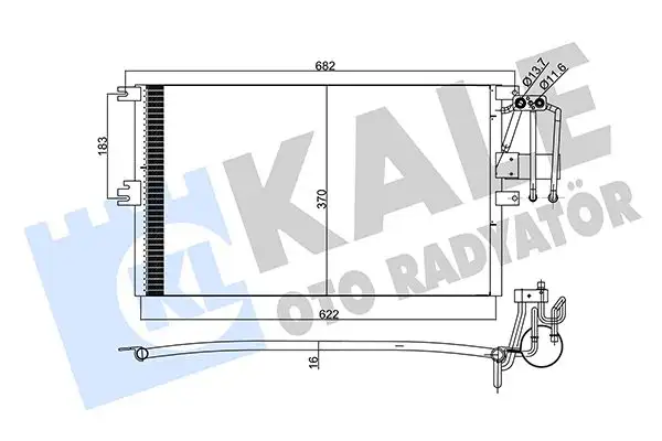 KALE 358205 Klima Radyatörü resmi