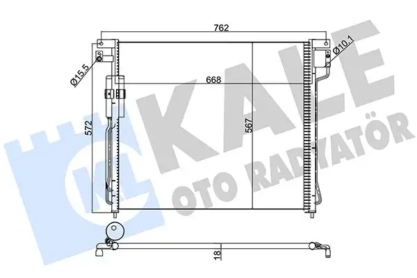 KALE 393200 Klima Radyatörü resmi