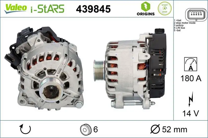 VALEO 439845 Şarj Dinamosu resmi