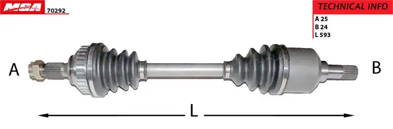 MGA 70292 Ön Aks (Sol) 3272FP resmi