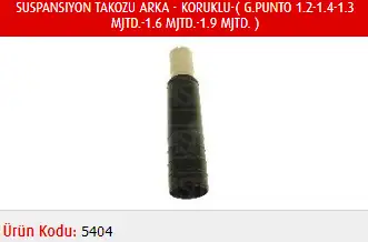 MASTER M5404 Arka Amortisör Toz Körüğü Seti 55701429 resmi