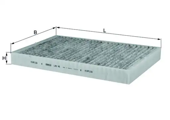 MAHLE LAK46 Polen Filtresi (Karbonlu) 4B0819439A resmi