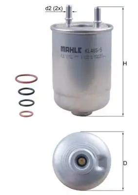 MAHLE KL485/5D Yakıt Filtresi resmi