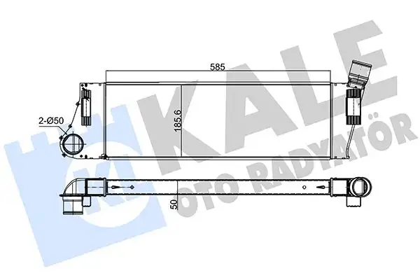 KALE 348300 Turbo Radyatörü 8200700172 resmi