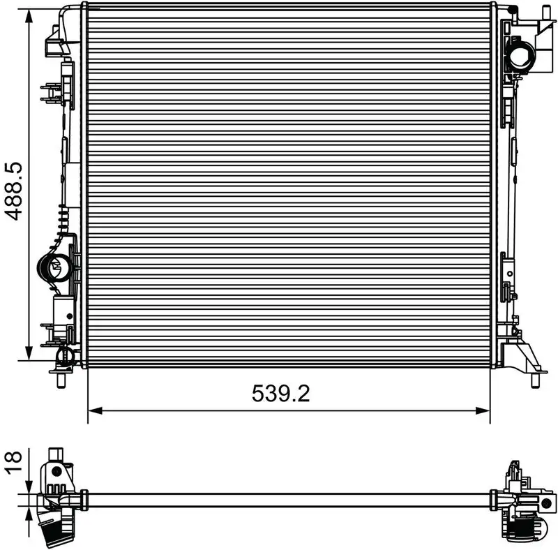 VALEO 735625 Radyatör resmi