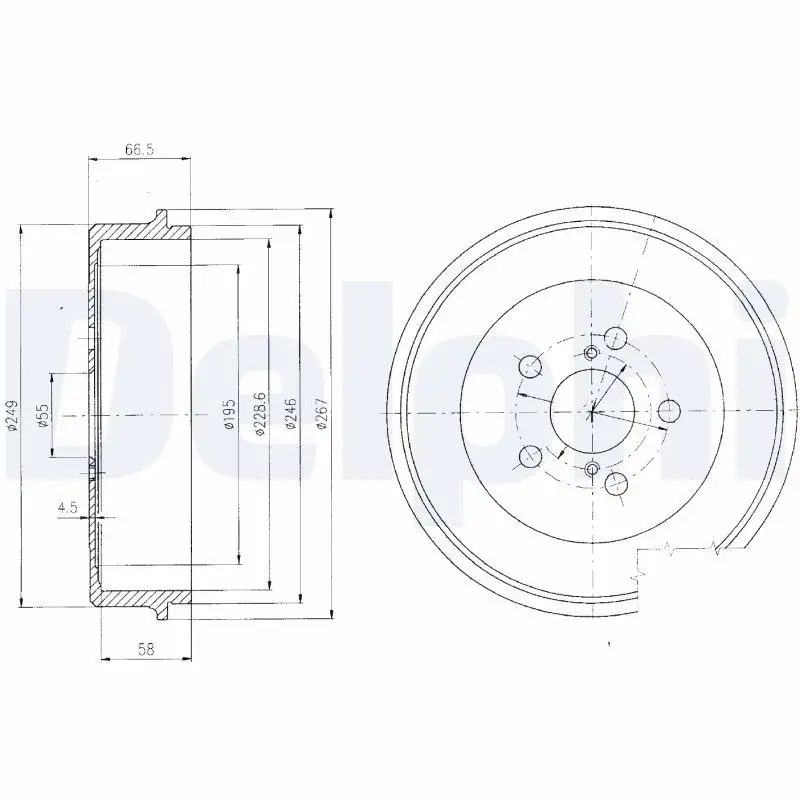 DELPHI BF405 Fren Kampanası 4243120440 resmi