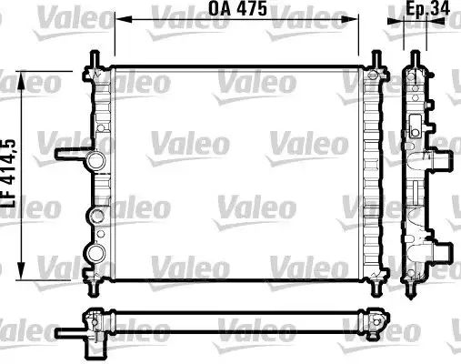 VALEO 732557 Radyatör resmi