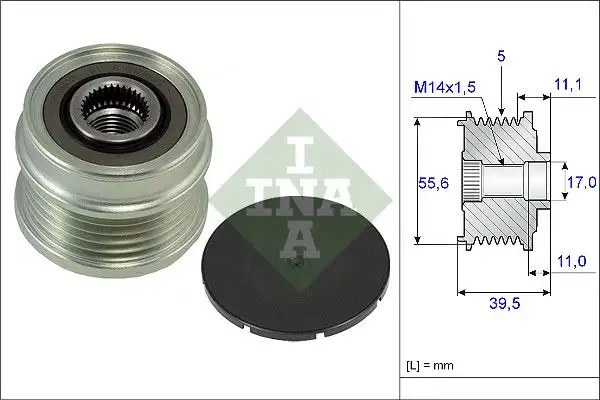 INA 535021810 Alternatör Kasnağı resmi