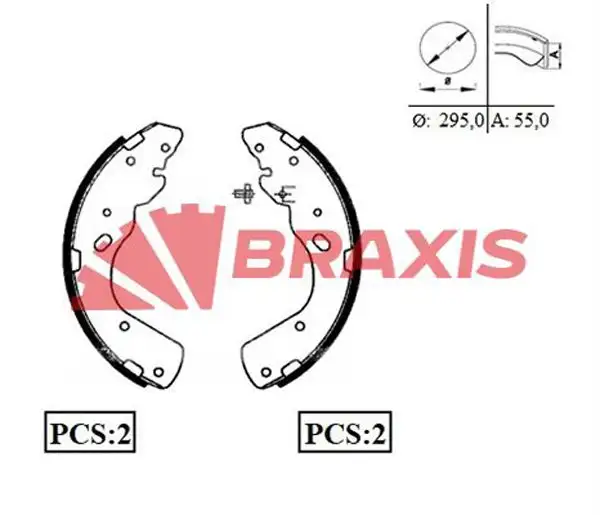 BRAXIS AC0045 Arka Fren Balatası resmi