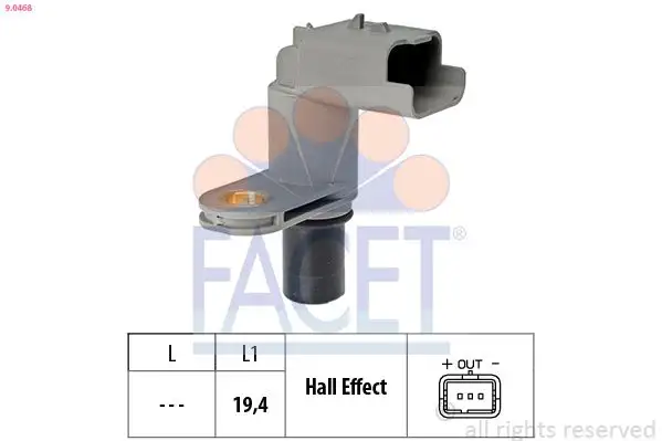 FACET 9.0468 Eksantrik Sensörü 9644549280 resmi