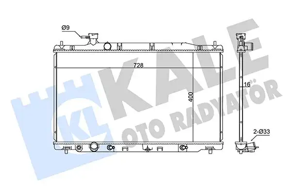 KALE 357300 Radyatör 19010RZAA51 resmi