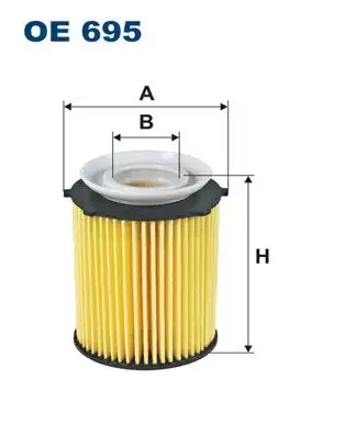 FILTRON OE695 Yağ Filtresi resmi