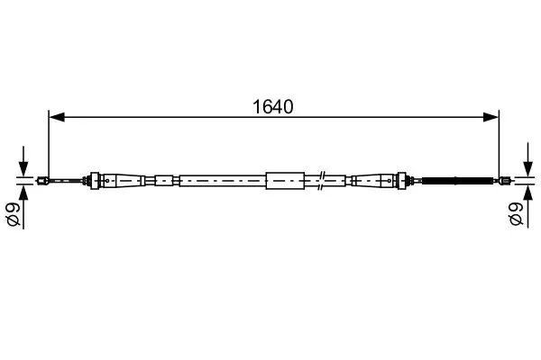 BOSCH 1987482638 El Fren Halatı (Arka Sağ) 365308900R resmi