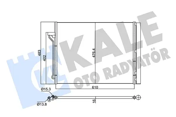 KALE 345315 Klima Radyatörü resmi