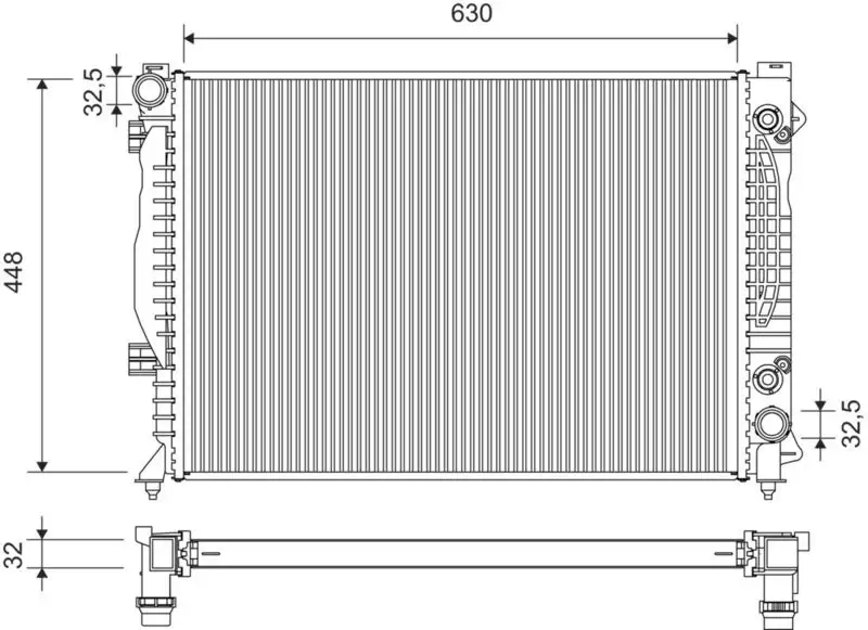VALEO 734753 Radyatör resmi