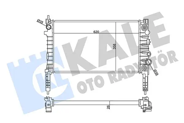 KALE 358935 Radyatör 95298556 resmi
