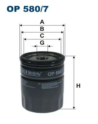 FILTRON OP580/7 Yağ Filtresi resmi
